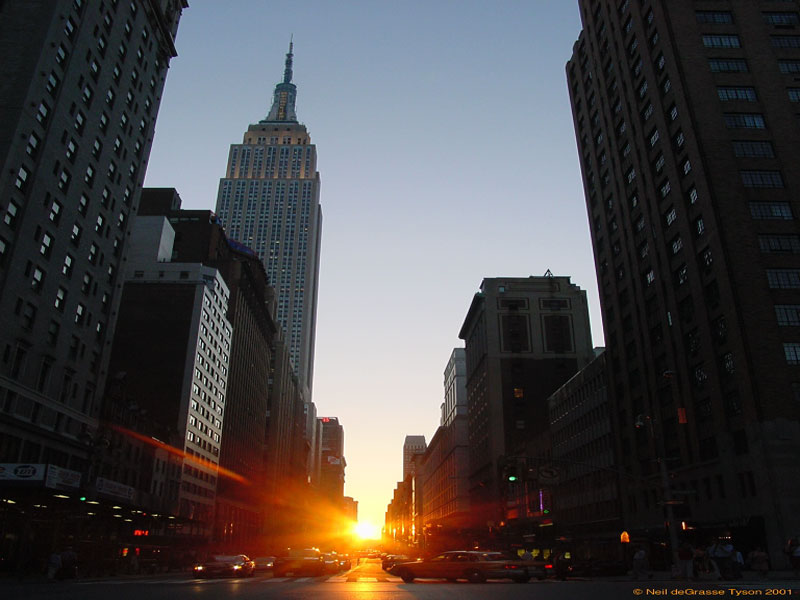 Manhattanhenge, un coucher de Soleil à New York