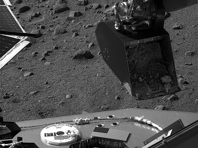 Echantillon de sol martien prêt à l’analyse
