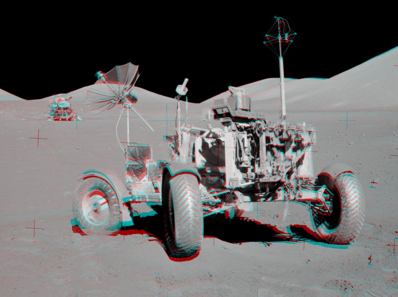 Le carré VIP d’Apollo 17 en relief