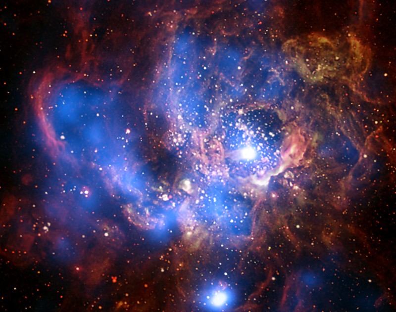 NGC 604, les rayons X d’une nursery stellaire géante