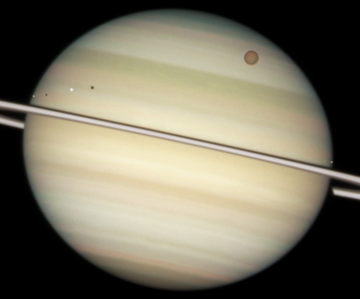 Lunes de Saturne en transit