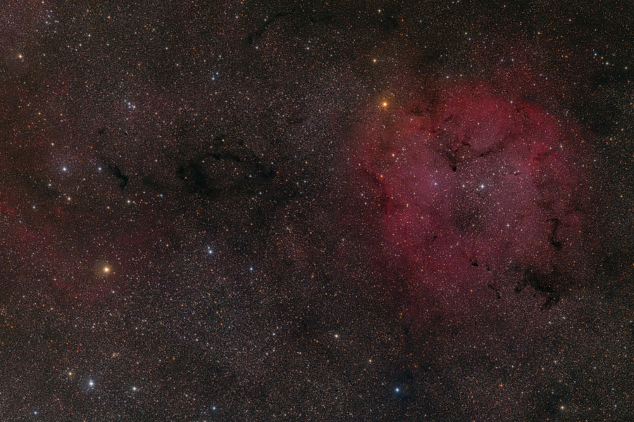 IC 1396 et les champs stellaires environnant