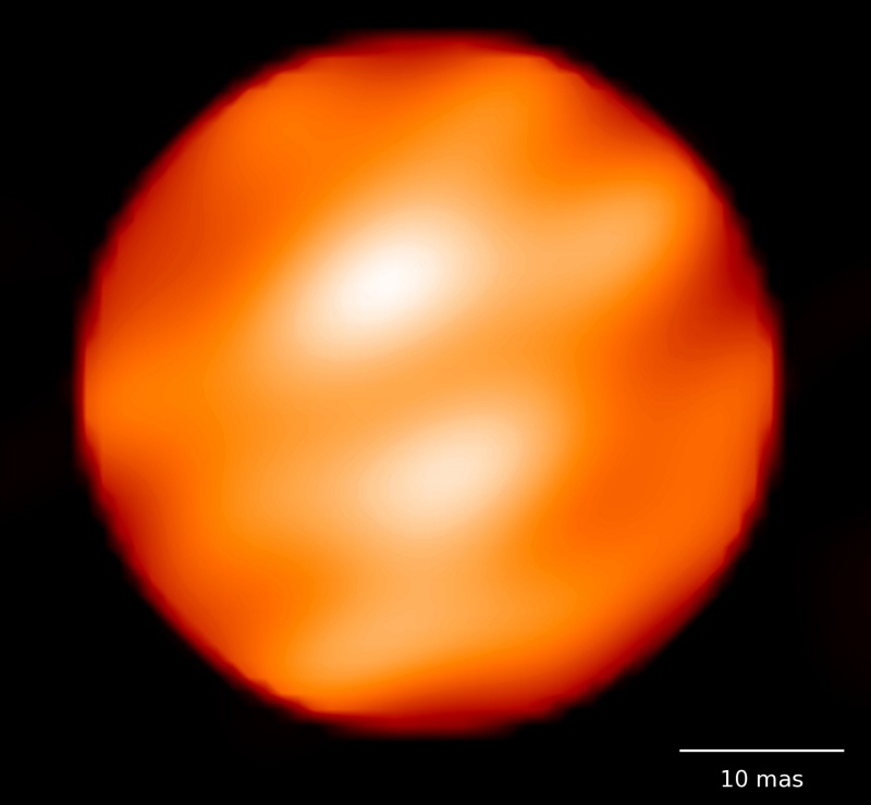 La surface tachée de Bételgeuse