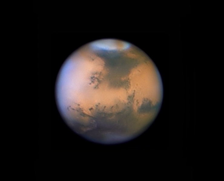 Tempête de poussière sur Mars