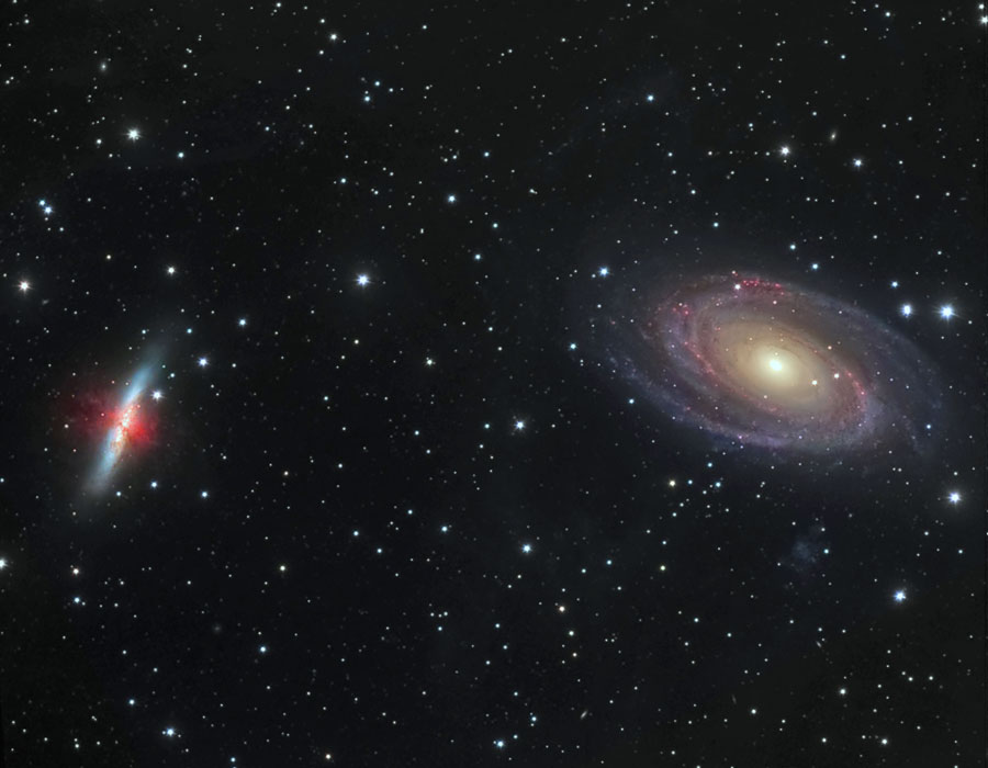 La guerre des Galaxies, M81 contre M82