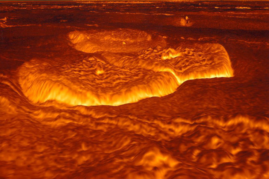 La surface jadis fondue de Vénus