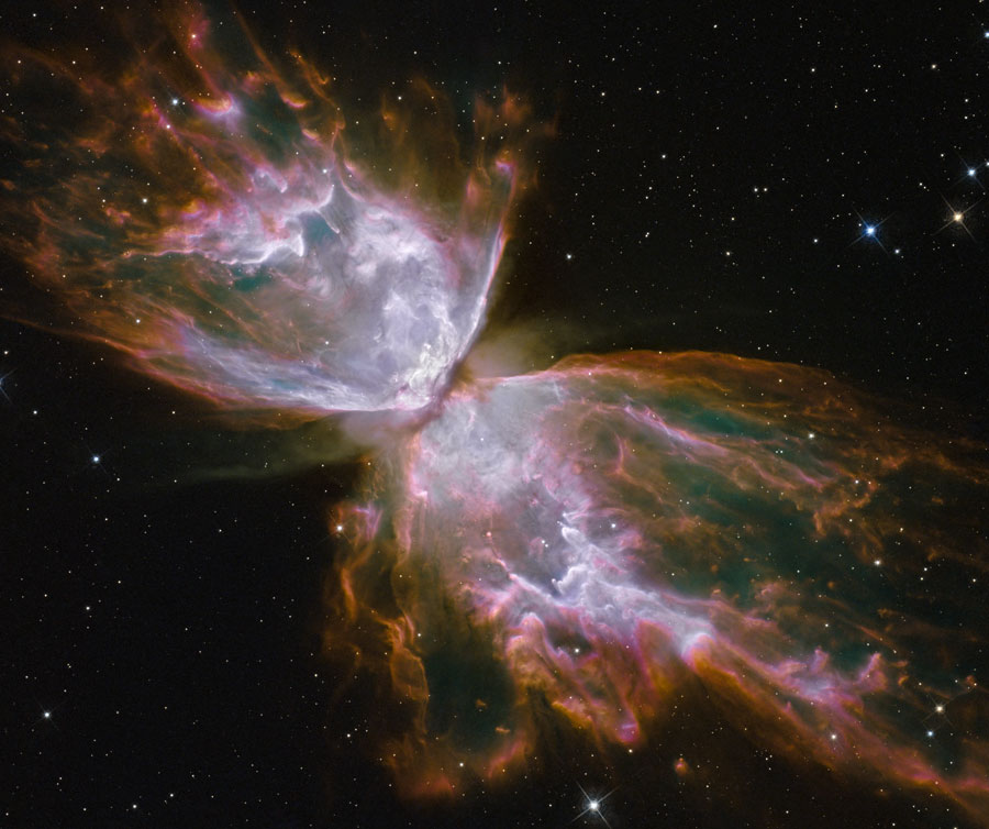 La nébuleuse du Papillon vue par Hubble