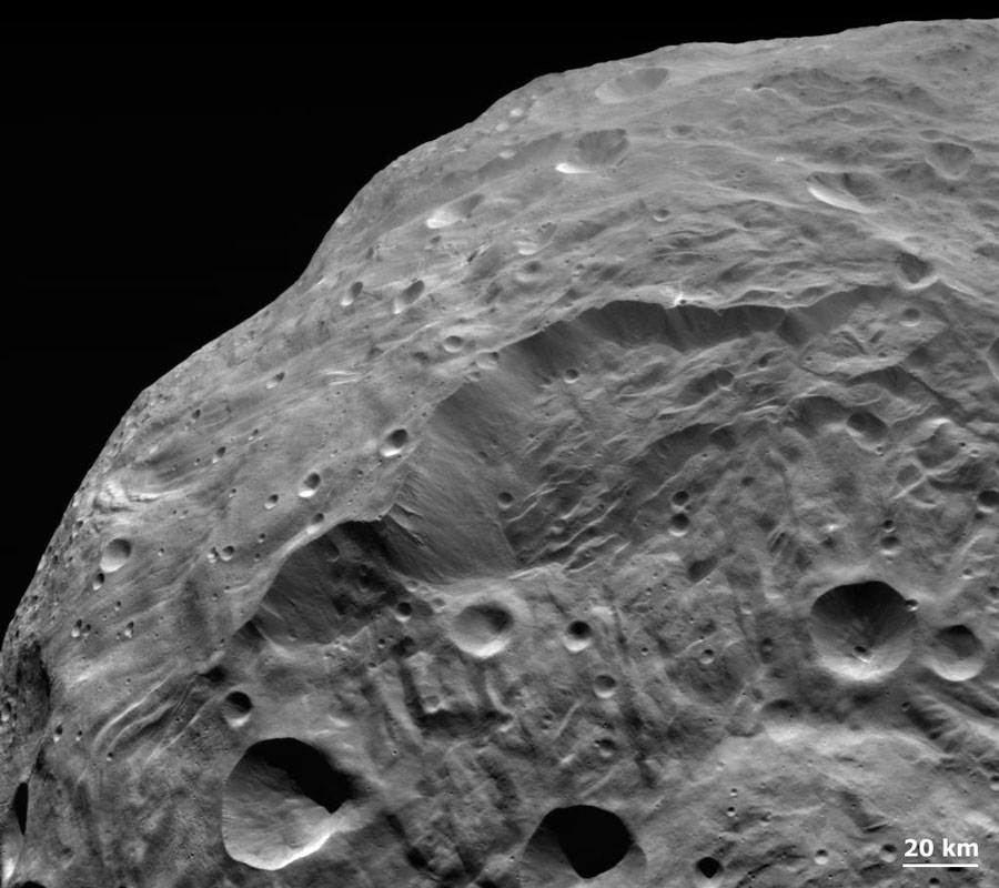 Glissement de terrain sur Vesta
