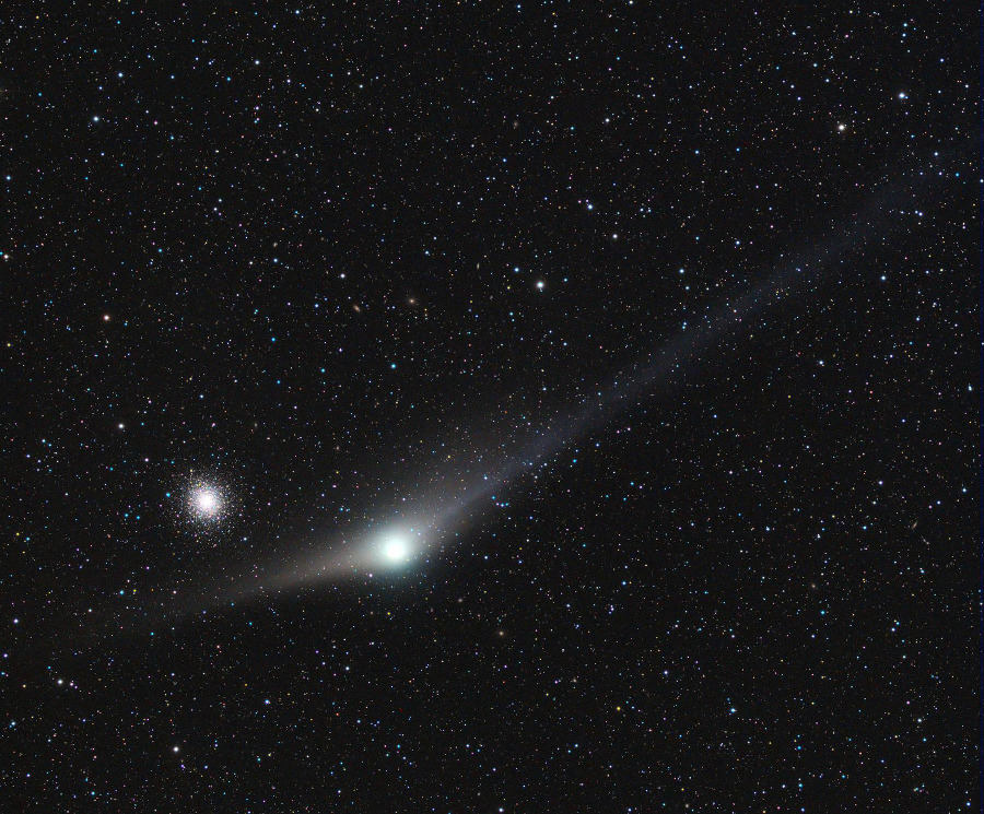 La comète Garradd passe à côté de M92
