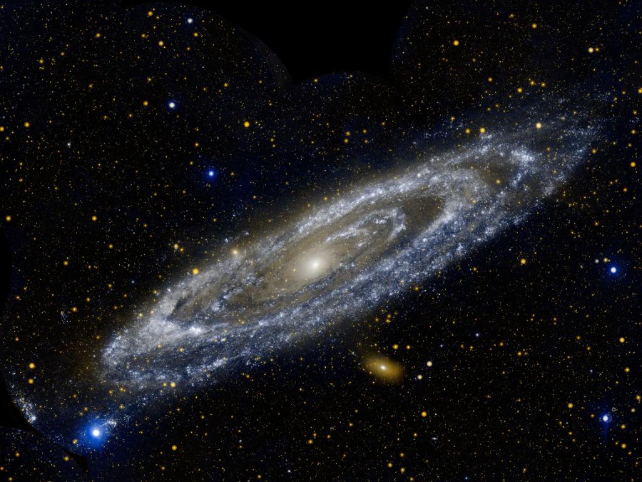 La galaxie d\'Andromède vue par Galex