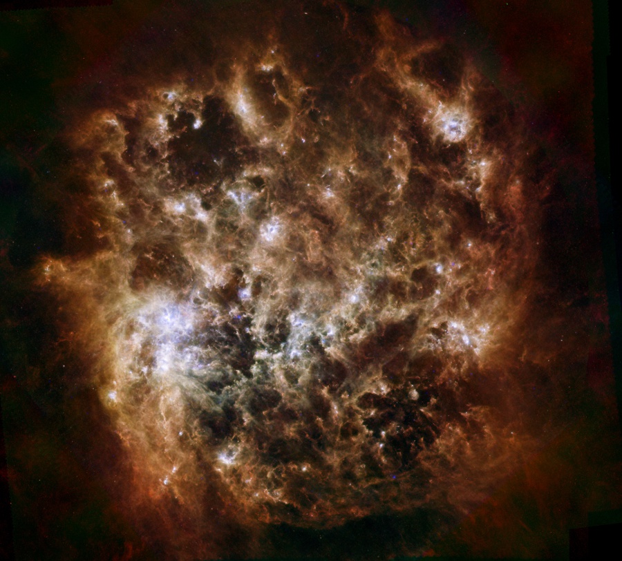 Portrait infrarouge du Grand Nuage de Magellan