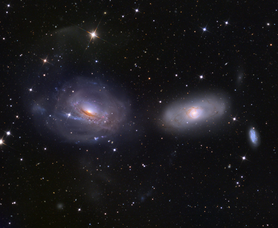 NGC 3169 part en vrille