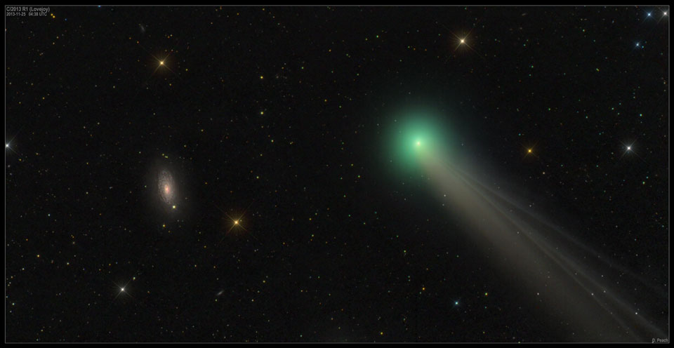 La comète Lovejoy et M63