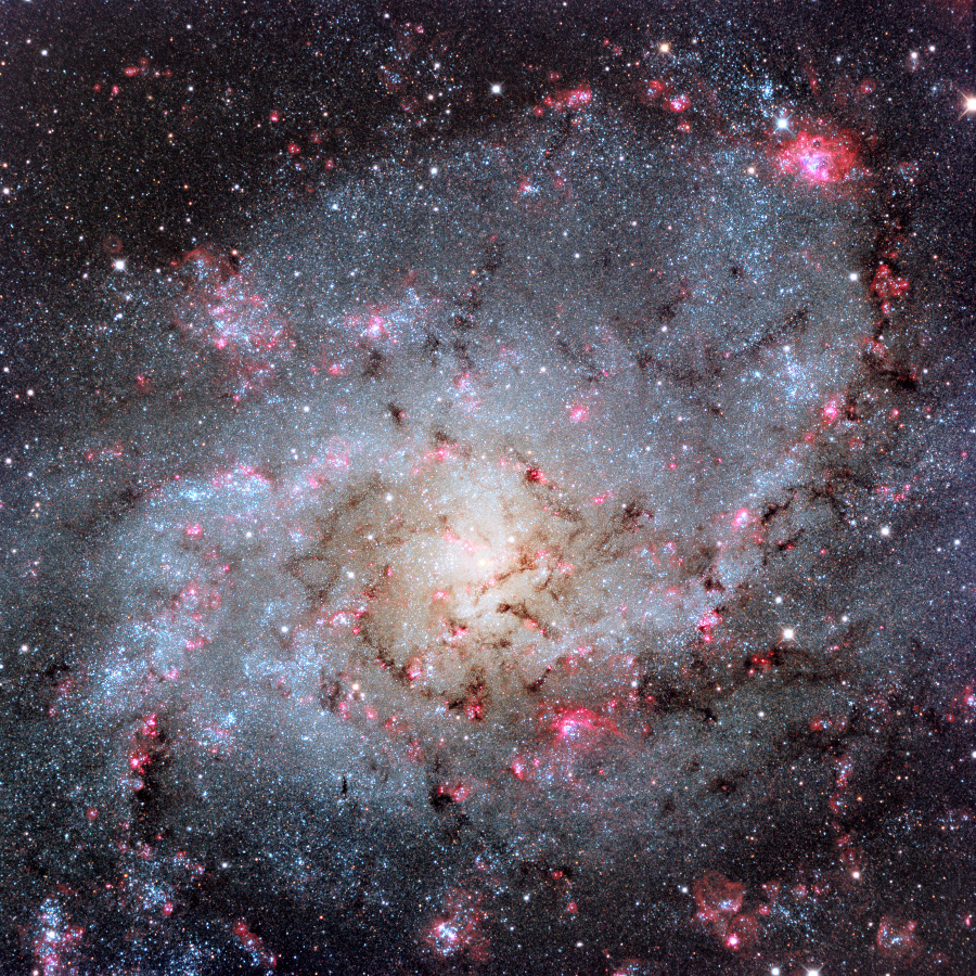 Les nuages d\'hydrogène de M33