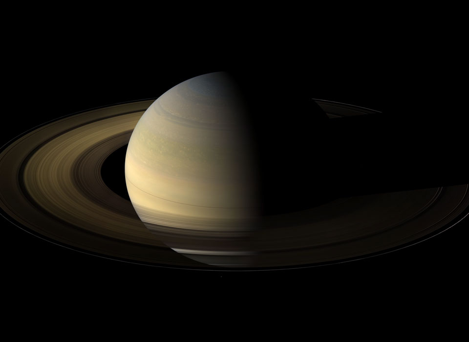Saturne à l\'équinoxe