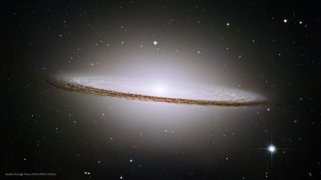 La galaxie du Sombrero par Hubble
