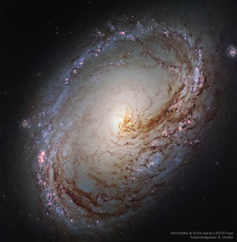 La galaxie spirale M96 vue par Hubble