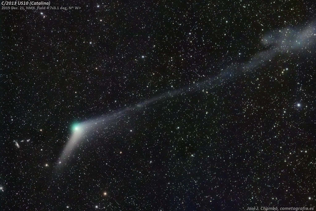 Les queues de la comète Catalina