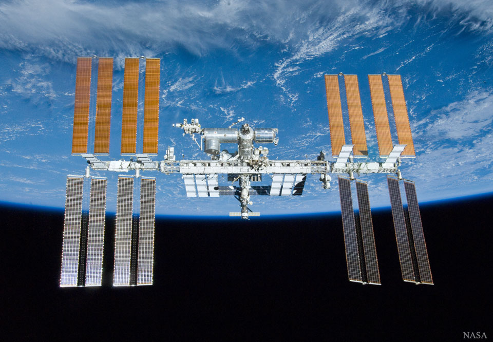La Station spatiale internationale au-dessus de la Terre