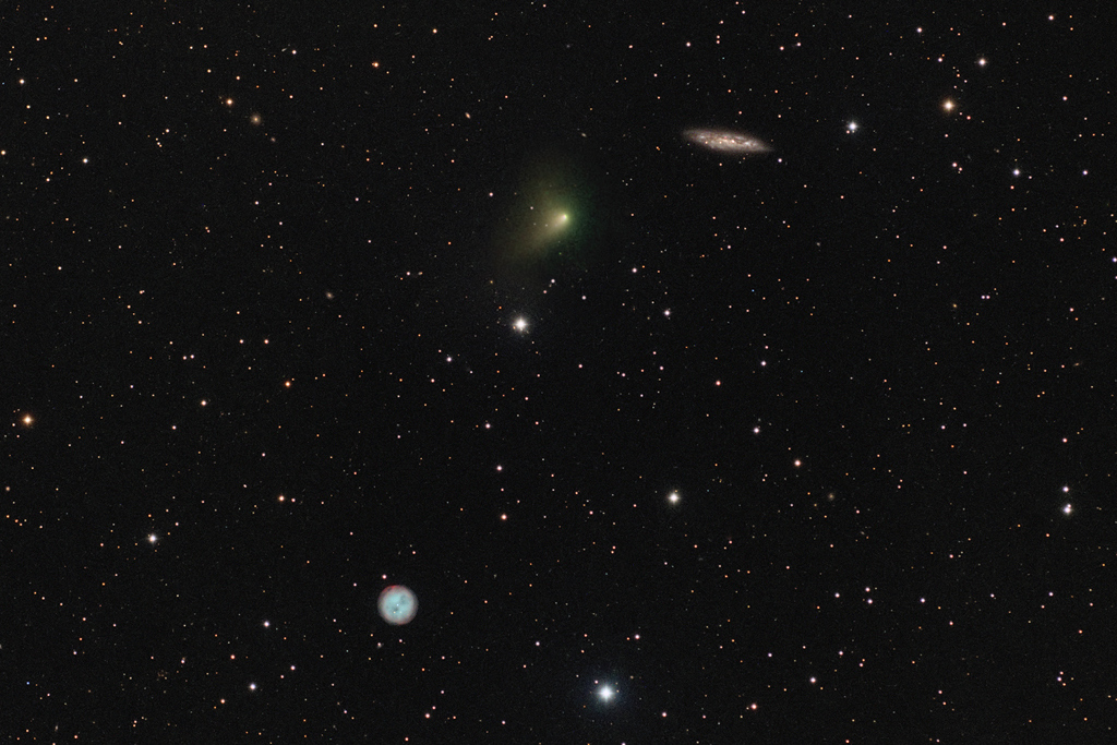 La comète, la chouette et la galaxie