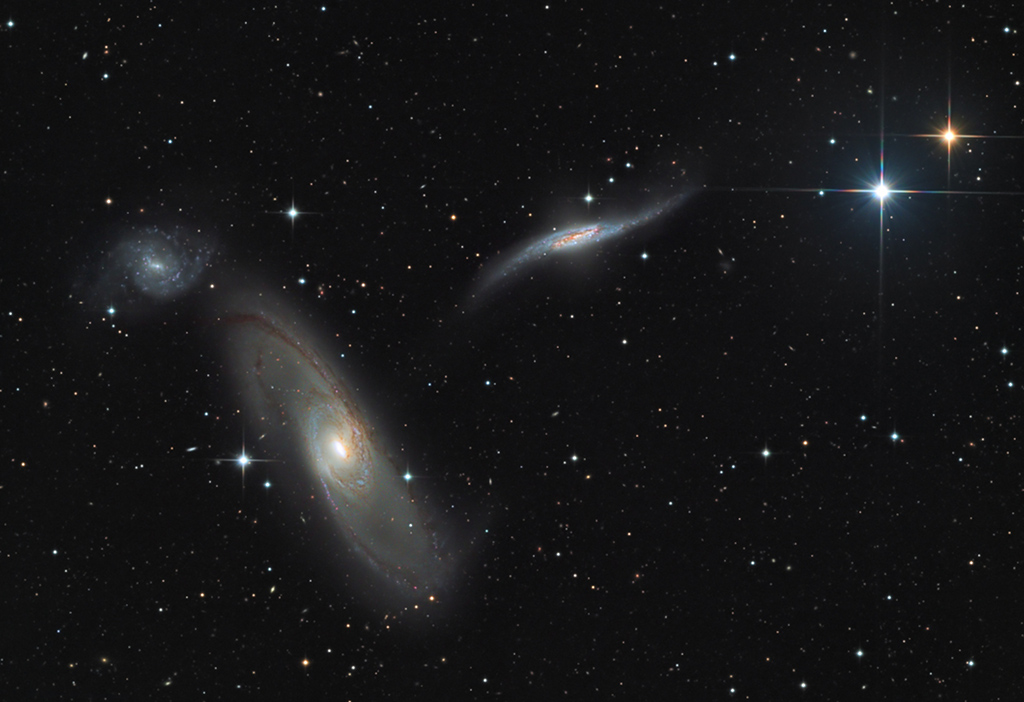 Trio galactique dans la Vierge