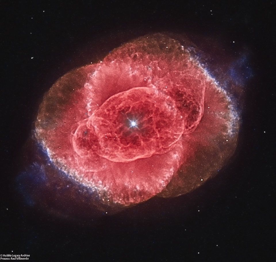 La nébuleuse de l\'Oeil de Chat vue par Hubble