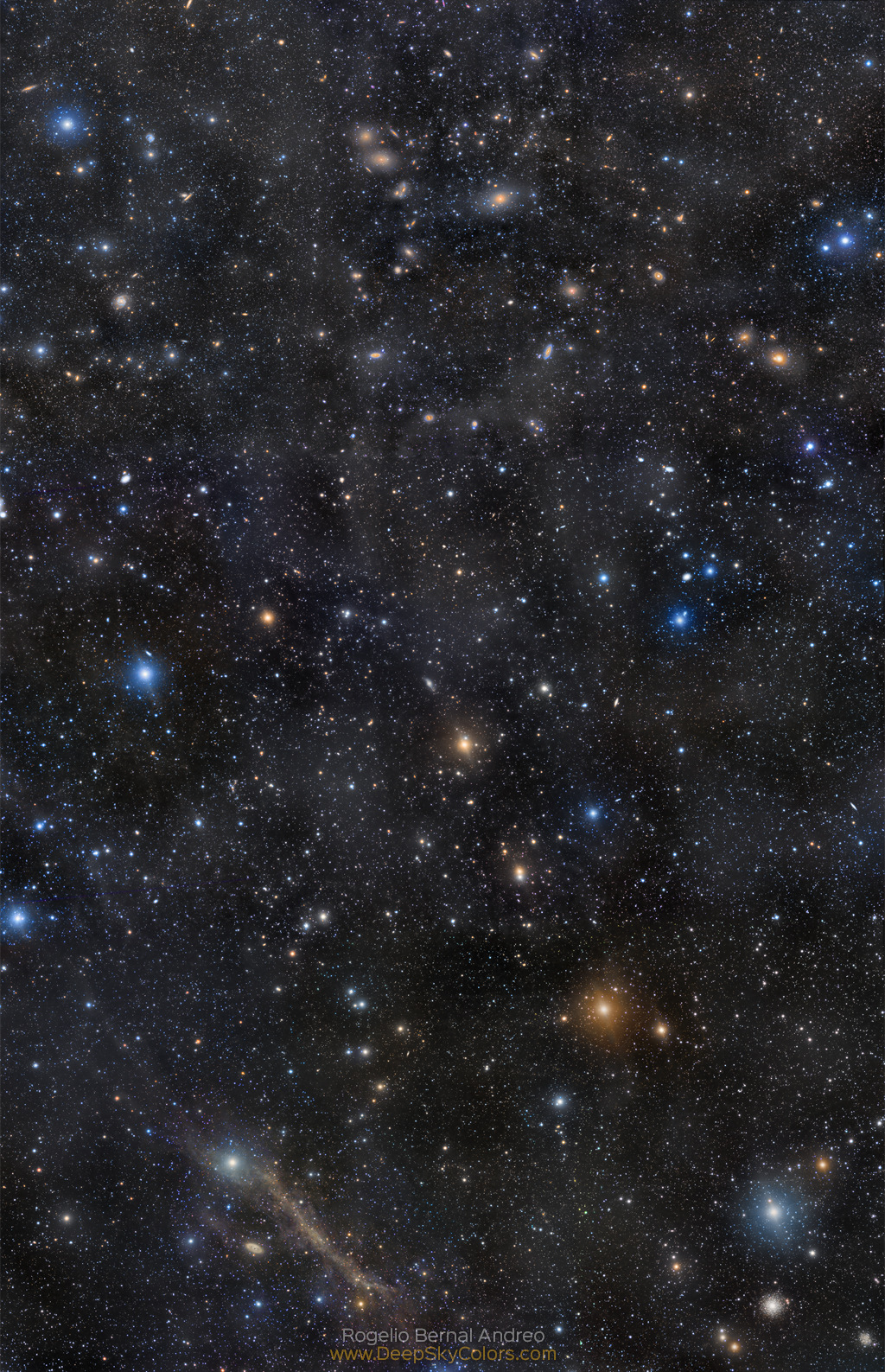 La chaîne de Markarian jusqu\'à Messier 64