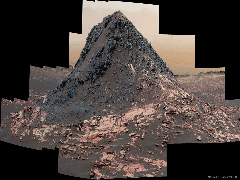 La colline de Ireson sur Mars
