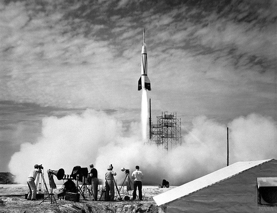 Le premier lancement de fusée à Cap Canaveral