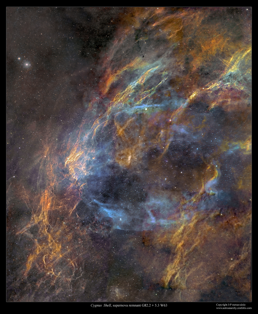 La coquille du rémanent de la supernova W63