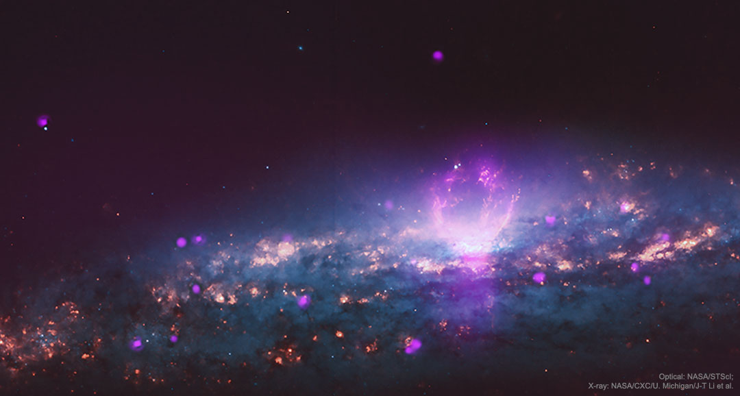 Super-bulles de rayons X dans la galaxie NGC3079
