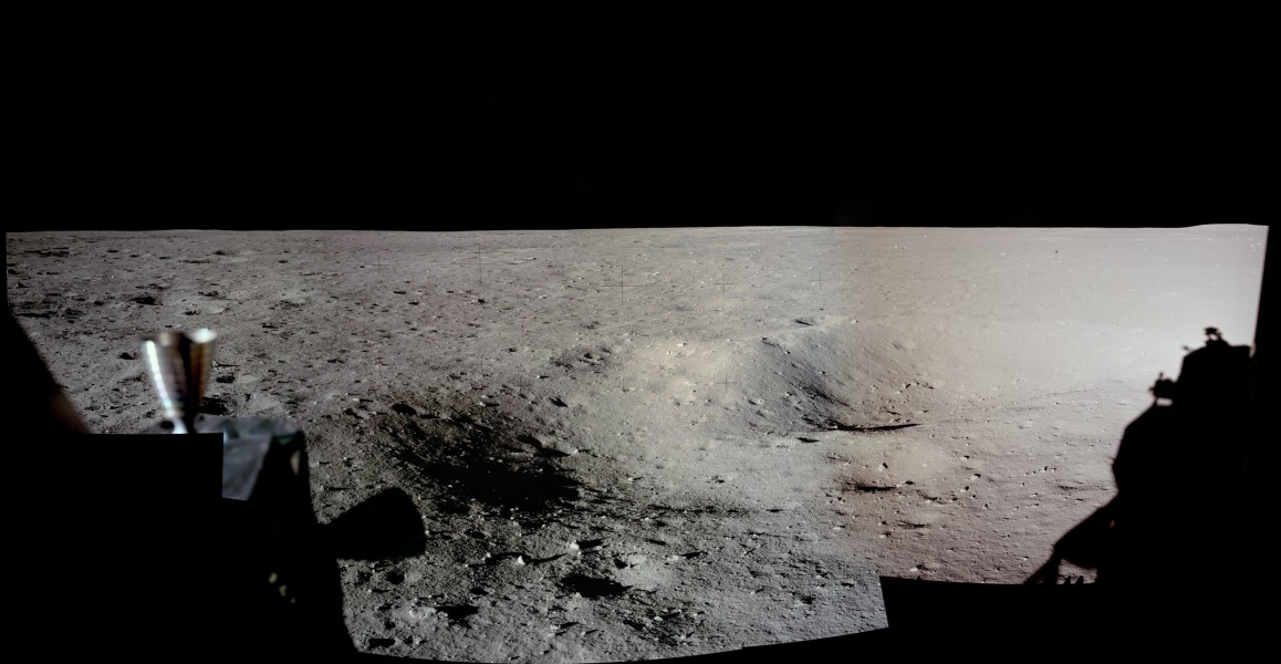 Panorama du site d\'atterrissage d\'Apollo 11