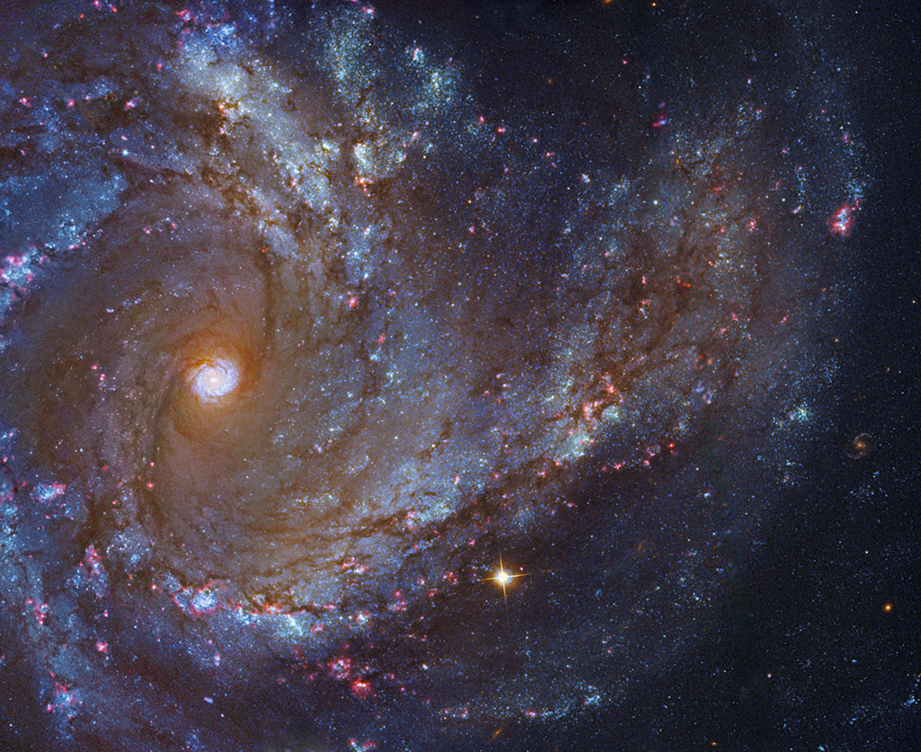 Gros plan sur Messier 61