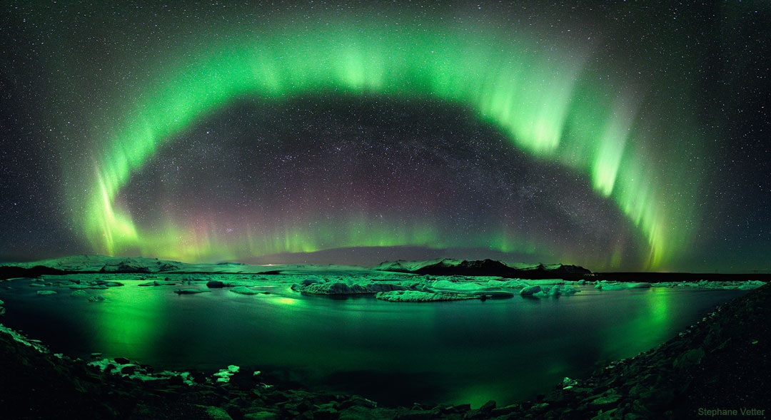 Nuit étoilée sur l\'Islande