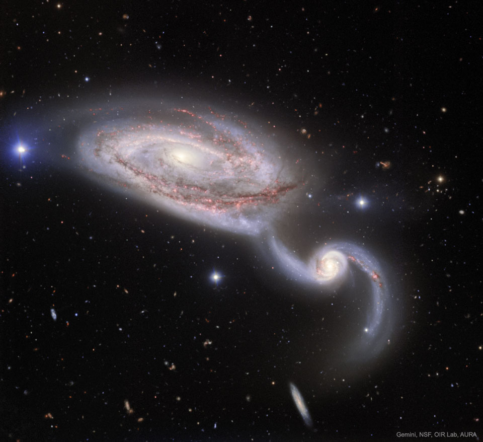 La valse lente de NGC 5394 et 5395