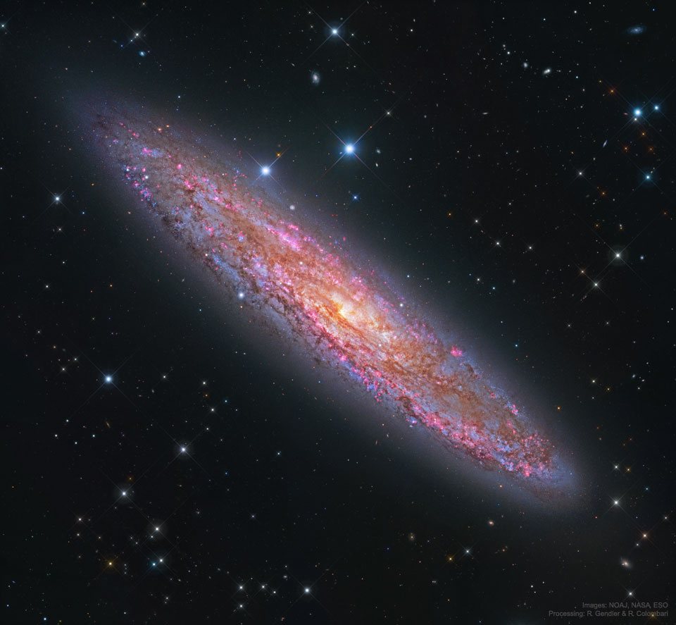 NGC 253, pour un dollar d\'argent