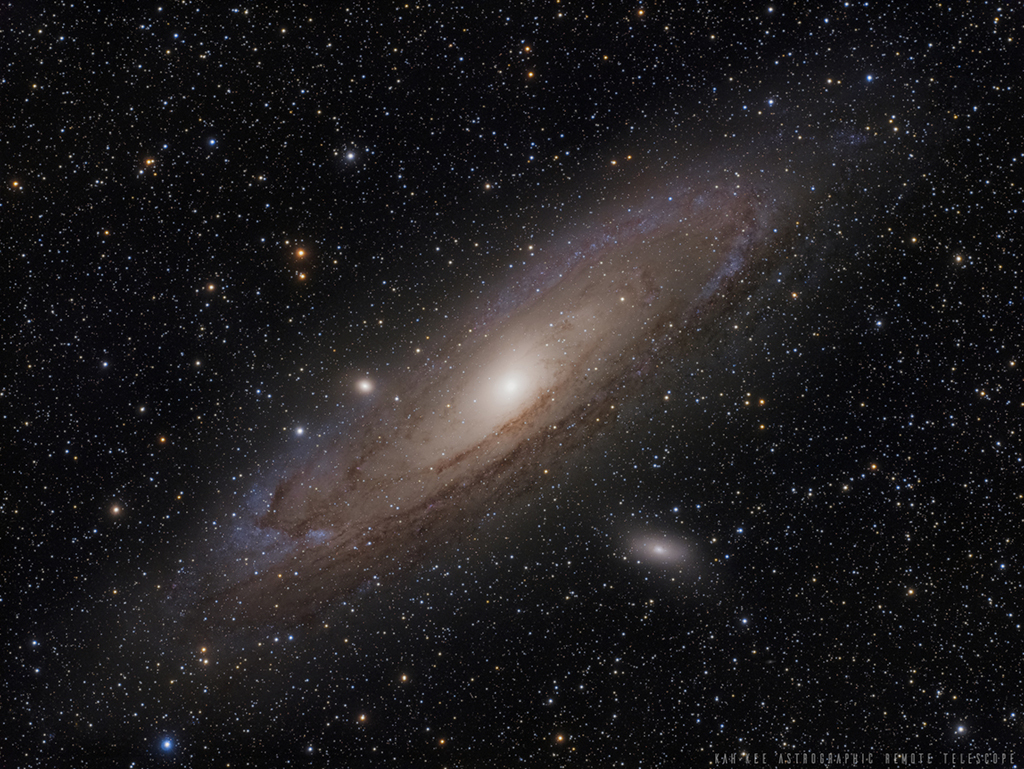 La grande galaxie d\'Andromède, île-univers