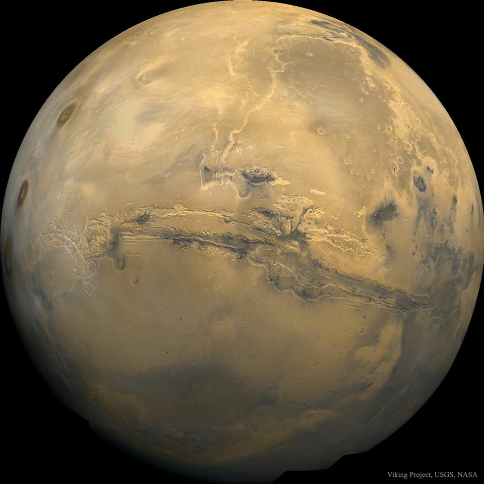 Valles Marineris, le grand canyon de Mars