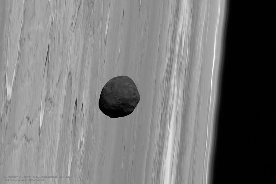 Phobos par Mars Express