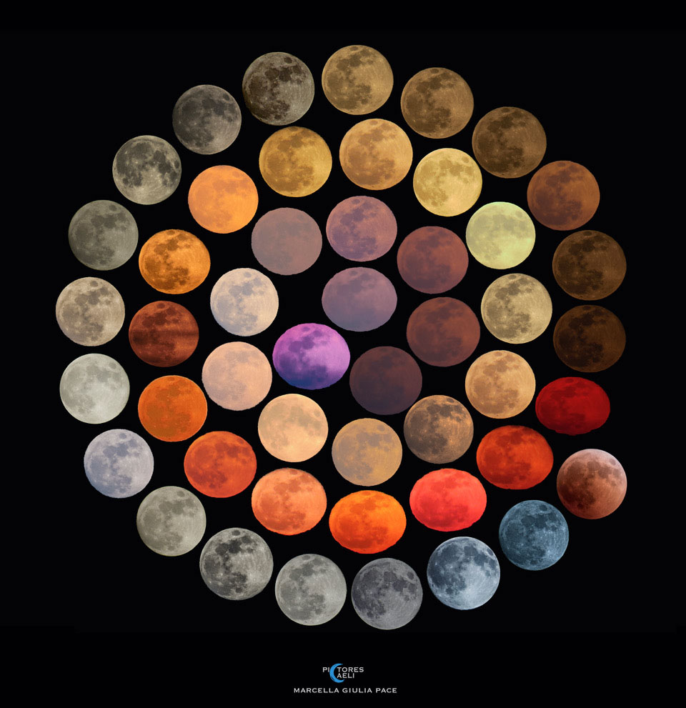 Les couleurs de la Lune