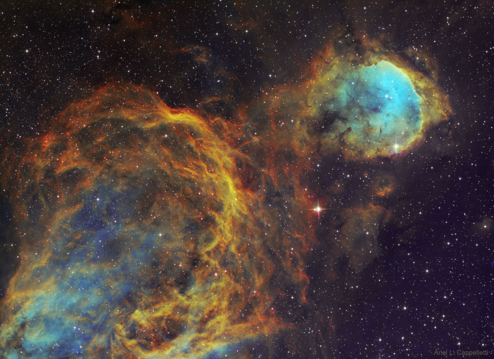 WR32 et les nuages interstellaires de la Carène