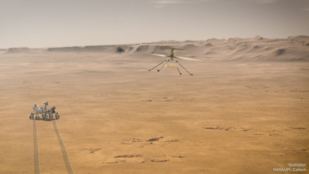 Ingenuity, un hélicoptère sur Mars