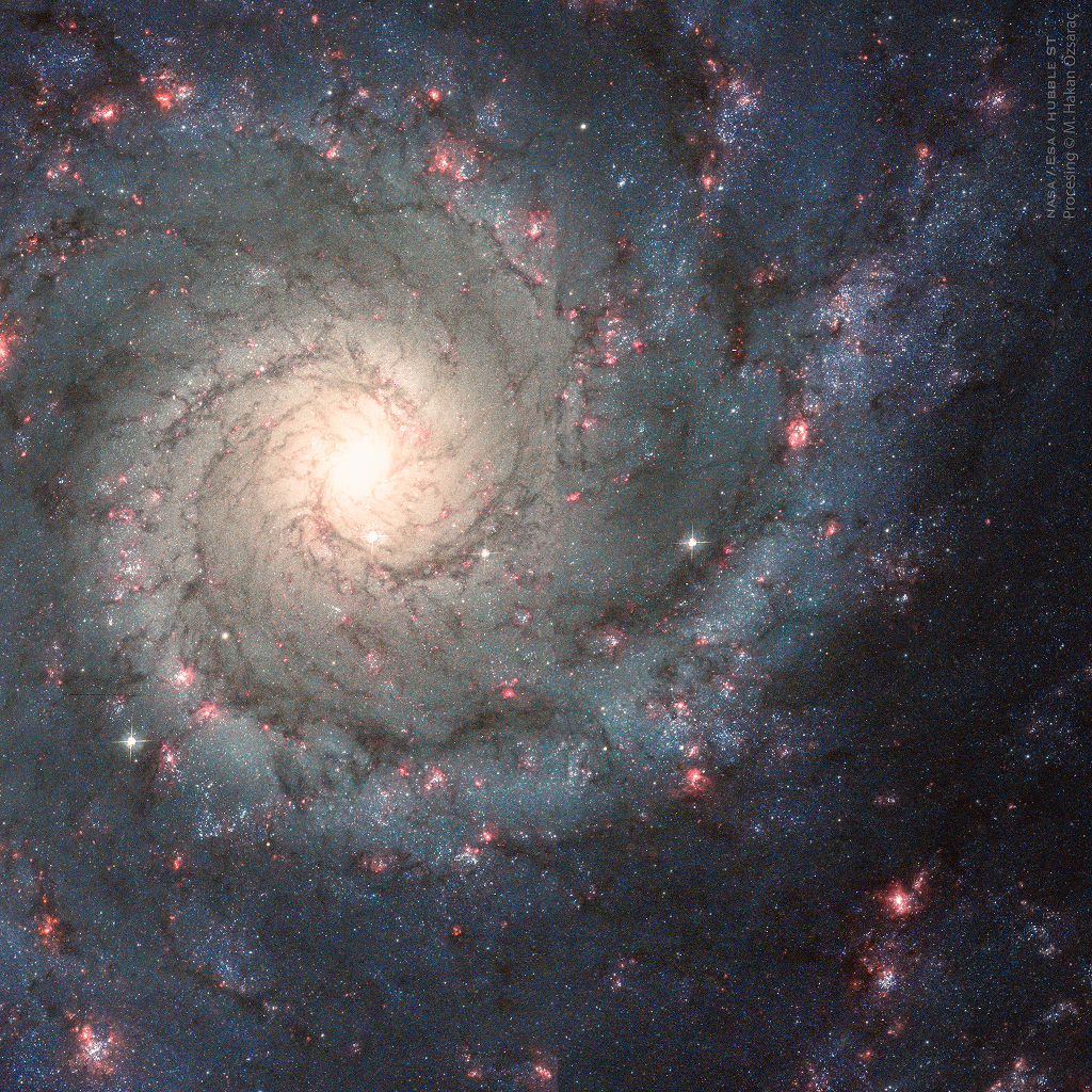 M74, parfaite spirale