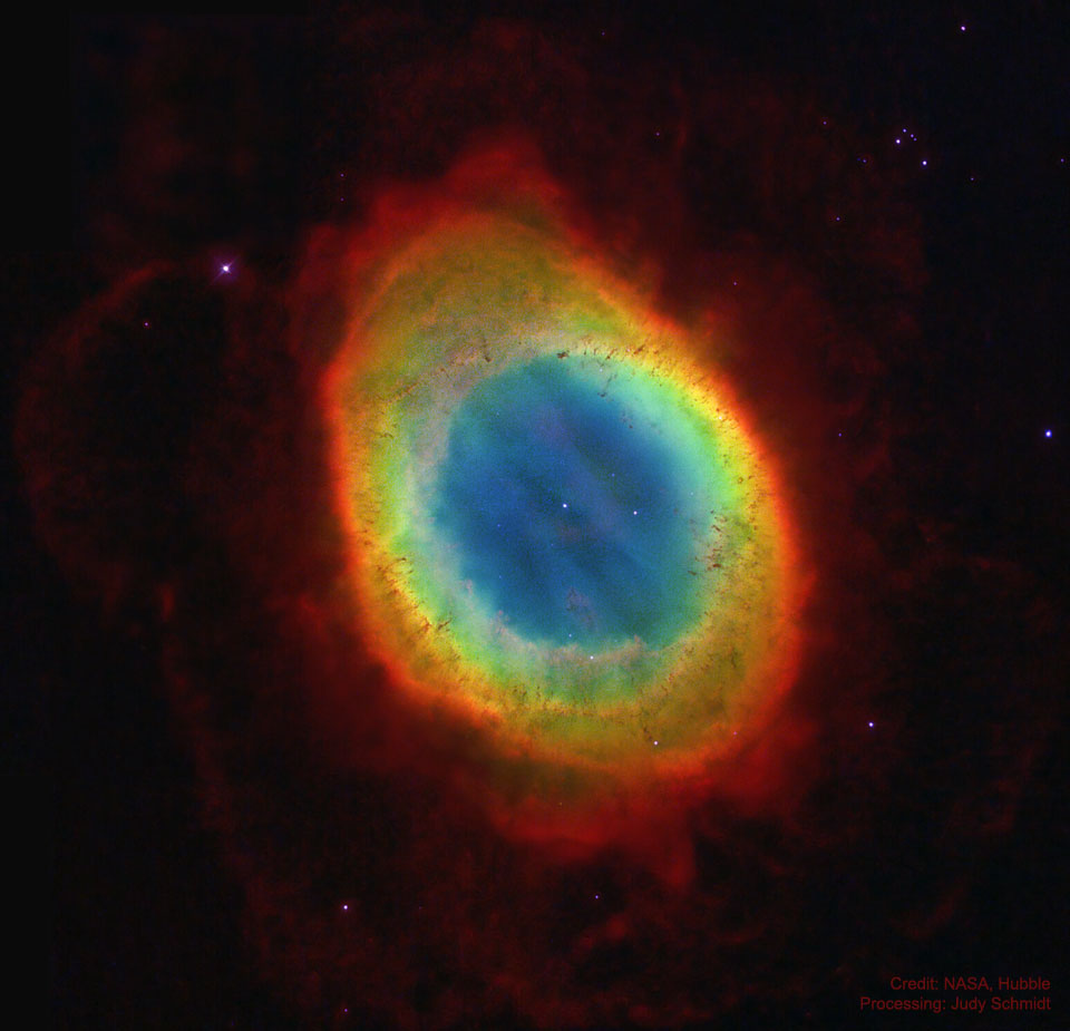 L\'anneau vu par Hubble