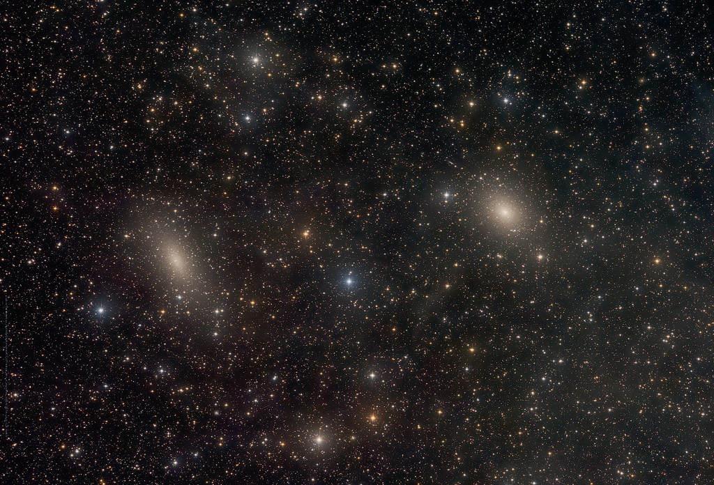 NGC 147 et NGC 185, satellites d\'Andromède