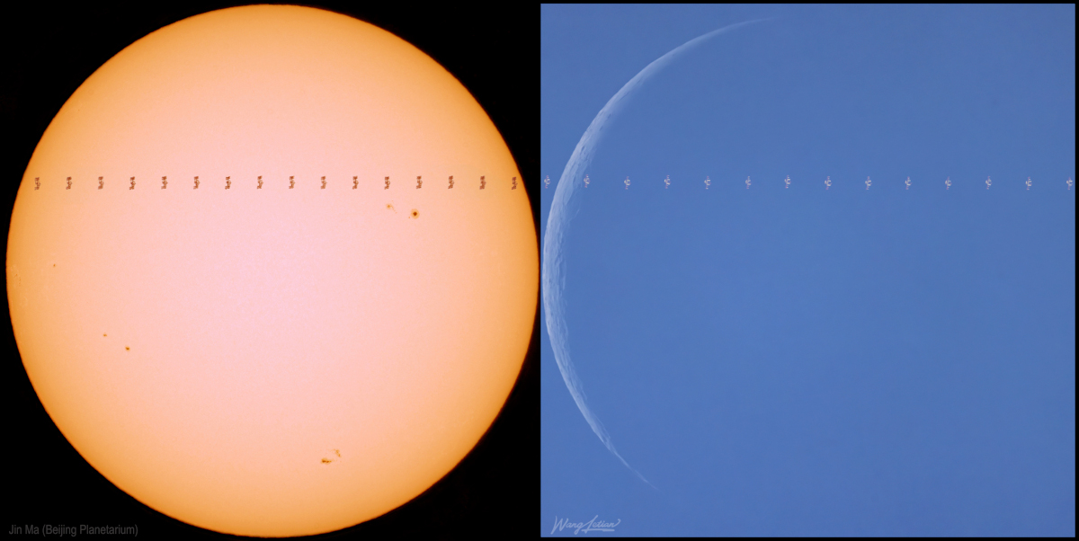 Le Soleil et la Lune avaient rendez-vous avec l\'ISS