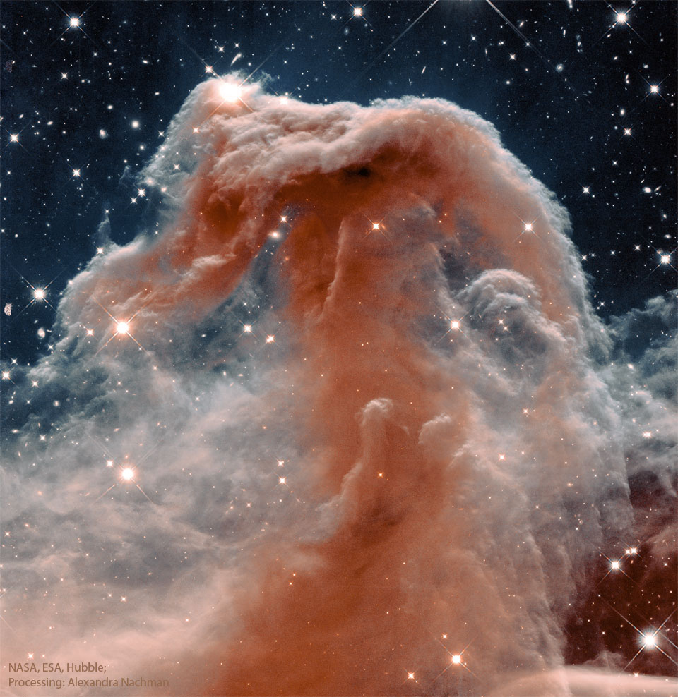 La nébuleuse à la Tête de Cheval dans l\'infrarouge par Hubble