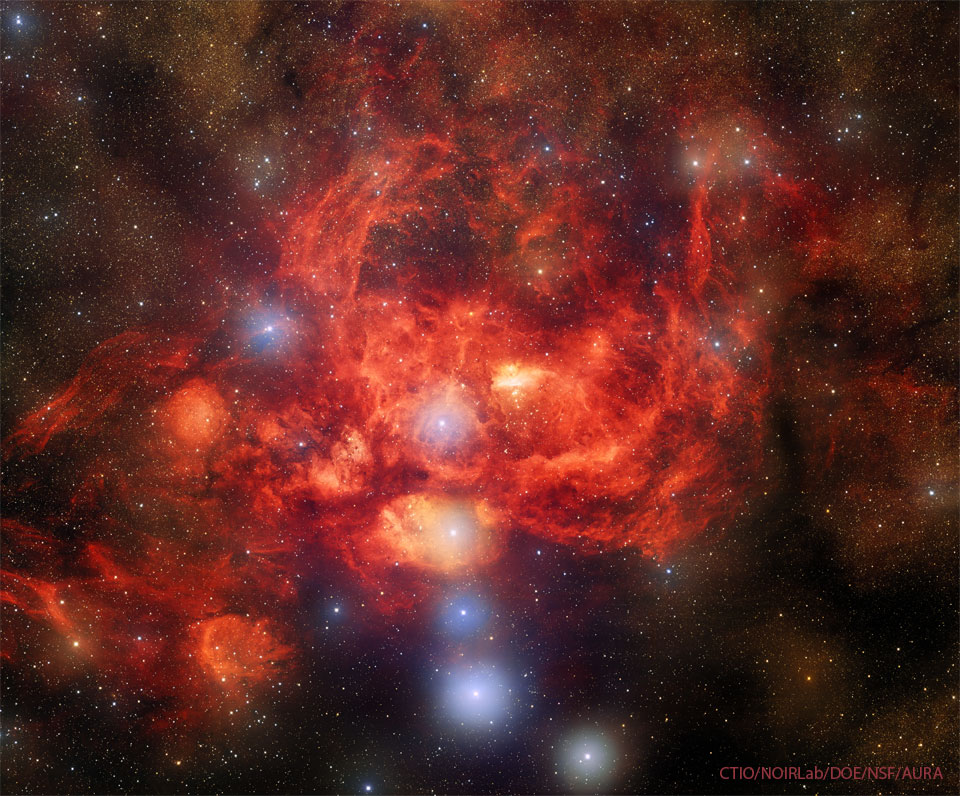 NGC 6357, la nébuleuse du Homard