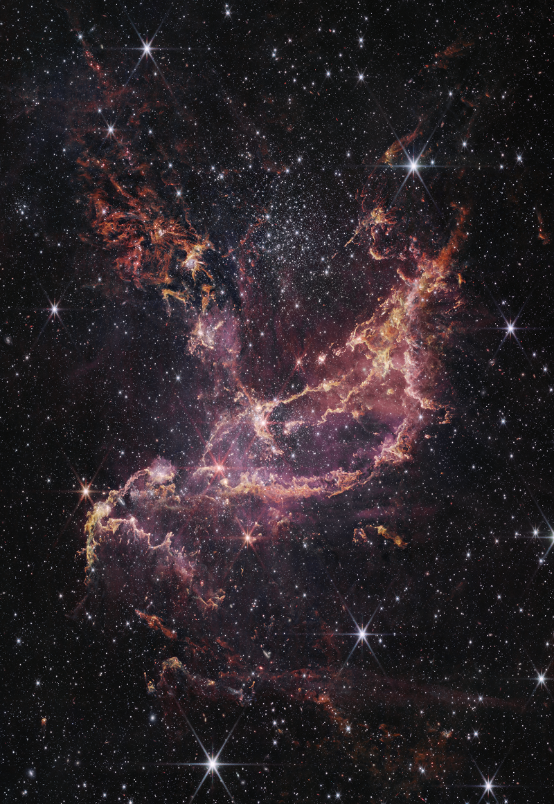 Jeunes étoiles dans l\'amas NGC 346