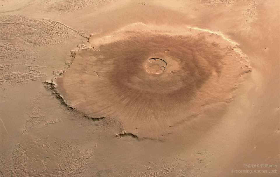Olympus Mons, le plus grand volcan du système solaire